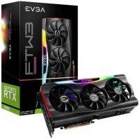 Видеокарта PCI-E EVGA 24GB GDDR6X 384bit 8nm 1395/19500MHz HDMI/3*DP RTL GeForce RTX 3090 FTW3 ULTRA GAMING
