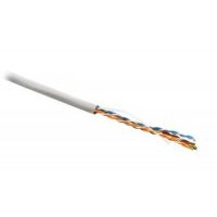 Кабель витая пара UTP 5e кат. 4 пары Hyperline UUTP4-C5E-S24-IN-LSZH-GY-305