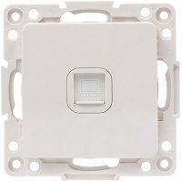 Розетка EKF Стокгольм RJ-45 1-местная белый