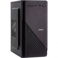 Корпус mATX Exegate EX277798RUS minitower, AAA400, 80mm, 2*USB, Audio, black BAA-103