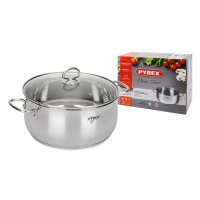 Кастрюля PYREX Classic Touch , 5.2л, с крышкой, серебристый CT24AEX/E006