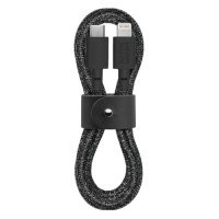 Кабель Native Union, Lightning (m), USB Type-C (m), 1.2м, MFI, черный [belt-kv-cl-cs-bk-2] BELT-KV-CL-CS-BK-2