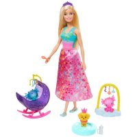 Кукла Barbie Заботливая принцесса Детский сад для драконов 