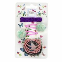 Комплект аксессуаров Lukky Fashion невидимки 6 шт/заколки 2 шт/резинки 10 шт, 