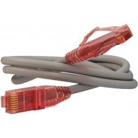 Кабель патч-корд UTP 5e кат. 20м. Hyperline PC-LPM-UTP-RJ45-RJ45-C5e-20M-LSZH-GY