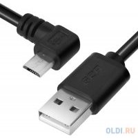 Кабель microUSB 1м Green Connection GCR-UA8AMCB6-BB2S круглый черный 