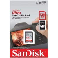 Карта памяти 128GB SanDisk SDXC Class 10 UHS-I Ultra 120MB/s SDSDUN4-128G-GN6IN
