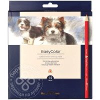 Карандаши цветные BrunoVisconti EasyColor 24 цвета 