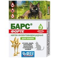 БАРС Форте инсектоакарицидные от внеш. паразитов 3 пипетки 
