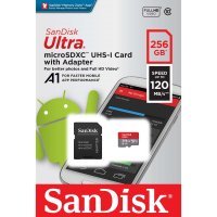 SanDisk microSDXC 256Gb Ultra + SD Adapter