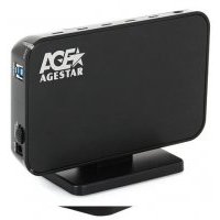 Контейнер для HDD Agestar 3.5" HDD USB 3.0 внешний бокс 3UB3A8-6G (black)