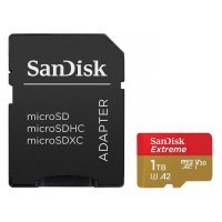 Карта памяти microSD UHS-I U3 SANDISK Extreme 1024 ГБ, 160 МБ/с, Class 10, , 1 шт., переходник SD SDSQXA1-1T00-GN6MA