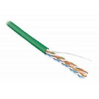 Кабель витая пара UTP 5e кат. 4 пары Hyperline UUTP4-C5E-S24-IN-LSZH-GN-305