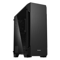 Корпус ATX ZALMAN S3 TG, Midi-Tower, без БП, черный [s3 tg black] S3 TG BLACK