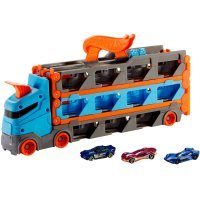 Грузовик-автотрек Hot Wheels Скоростная автотрасса с хранилищем для машинок