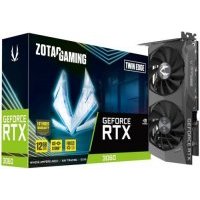 Видеокарта PCI-E Zotac 12GB GDDR6 192bit 8nm 1320/15000MHz HDMI/3*DP RTL GeForce RTX 3060 Twin Edge (ZT-A30600E-10M)