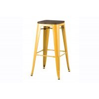 Барный стул Stool Group YD-H765-W LG-06, желтый глянцевый/не/темное дерево Tolix