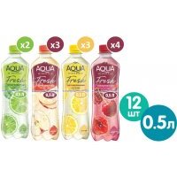 Вода Aqua Minerale с соком микс 4 вкуса 12шт*500мл 