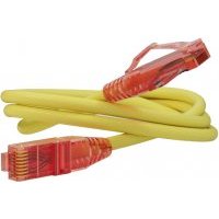 Кабель патч-корд UTP 5e кат. 1,5м. Hyperline PC-LPM-UTP-RJ45-RJ45-C5e-1.5M-LSZH-YL