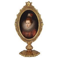 Картина настольная в раме Glasar, масло 14x9x26см