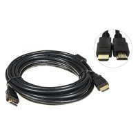 Кабель соединительный аудио-видео Premier, HDMI (m) - HDMI (m) , ver 1.4, 5м, GOLD ф/фильтр, черный [5-813] 5-813