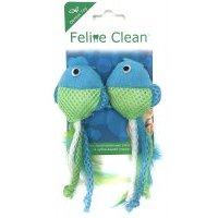 Игрушка для кошек Aromadog Feline Clean Dental "Рыбки, ленты и перья", 2шт. 