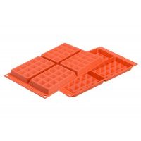 Форма для приготовления вафель waffel classic силиконовая красная Silikomart Waffel Classic