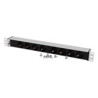 Блок распределения питания Rem IP20 (R-32-8S-I-440-K) гор.размещ. 8xSchuko базовые 32A клеммная коло R-32-8S-I-440-K