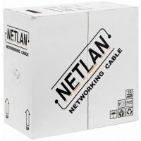 Кабель витая пара UTP 6 кат. 4 пары Netlan EC-UU004-6-PVC-GY