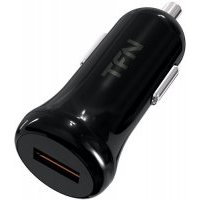 Автомобильное зарядное устройство USB QC3.0, 18W (black) TFN-CCQC3BK