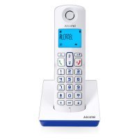 Радиотелефон ALCATEL S230 RU, белый и синий [atl1423181] ATL1423181