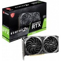 Видеокарта PCI-E MSI 12GB GDDR6 192bit 8nm 1320/15000MHz HDMI/3*DP GeForce RTX 3060 VENTUS 2X OC (RTX 3060 VENTUS 2X OC RU)