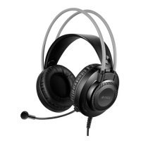 Гарнитура A4TECH Fstyler FH200i, для компьютера, накладные, серый [fh200i grey] FH200I GREY