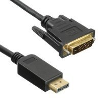 Кабель DVI DisplayPort 3м Бюрократ BHP DPP_DVI-3 круглый черный BHP DPP_DVI-3
