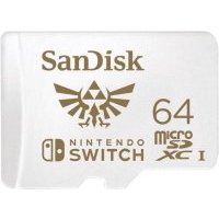 SanDisk Карта памяти microSDXC 64Gb для Nintendo Switch (SDSQXAT-064G-GNCZN), белый SDSQXAT-064G-GNCZN