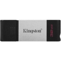 Флешка Kingston DataTraveler 80 64 ГБ, 1 шт., черный/серебристый DataTraveler 80