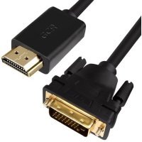 Кабель GCR HDMI-DVI Dual Link (GCR-HD2DVI), 10 м, 1 шт., черный HDMI-DVI (черный)