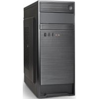 Корпус ATX Exegate EX287511RUS черный, БП 500W, 2*USB, аудио AX-252-XP500