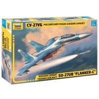 ZVEZDA Сборная модель Российский учебно-боевой самолёт Су-27УБ 