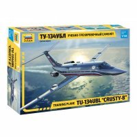 ZVEZDA Сборная модель Учебно-тренировочный самолёт ТУ-134УБЛ ТУ-134 УБЛ Учебно-тренировочный самолет Сборная модель 1/144 Звезда 7036