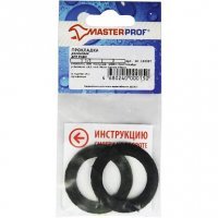 Прокладка плоская MasterProf для воды 1 1/2" 2 шт резиновая 1 1/2"