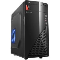 Корпус mATX Delux черный, без БП, 2*USB 2.0, audio DW303