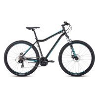 Велосипед Forward Sporting 29 2.0 Disc (2020-2021) горный рам.:17" кол.:29" черный/бирюзовый 16.9кг RBKW1M19G008