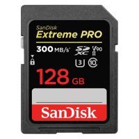 Карта памяти SDXC UHS-II U3 SANDISK 128 ГБ, 300 МБ/с, Class 10, , 1 шт. SDSDXDK-128G-GN4IN