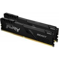Модуль памяти DDR4 8GB (2*4GB) Kingston FURY Beast Black 3200MHz CL16 1RX8 1.35V 288-pin 4Gbit KF432C16BBK2/8
