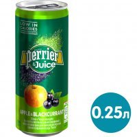 Напиток сокосодержащий Perrier Яблоко черная смородина 250мл 