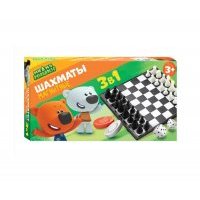 Играем вместе Шахматы магнитные Ми-ми-мишки 3в1 G049-H37025-R2