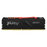 Модуль памяти KINGSTON Fury Beast RGB DDR4 - 16ГБ 3200, DIMM, Ret KF432C16BB1A/16