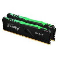 Модуль памяти KINGSTON Fury Beast RGB DDR4 - 2x 8ГБ 3000, DIMM, Ret KF430C15BBAK2/16