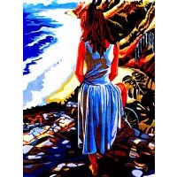 Рисование по номерам 30х40 "У побережья" (RL102)